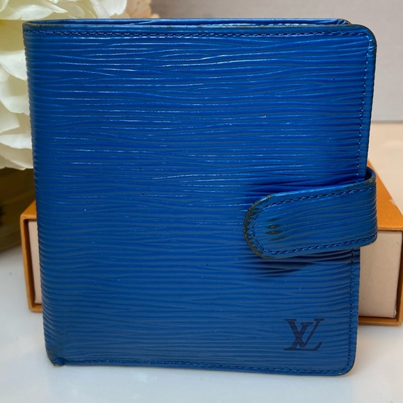 Louis Vuitton Handbags - Authentic Louis Vuitton Blue Epi Porte-Billets Compact Wallet Toledo Luxury